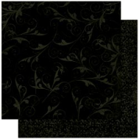 Textured Cardstock Flourish - Licorice