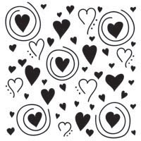 Schablone Karen's Whimsical Hearts 12"x12"