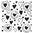Schablone Karen's Whimsical Hearts 12"x12"