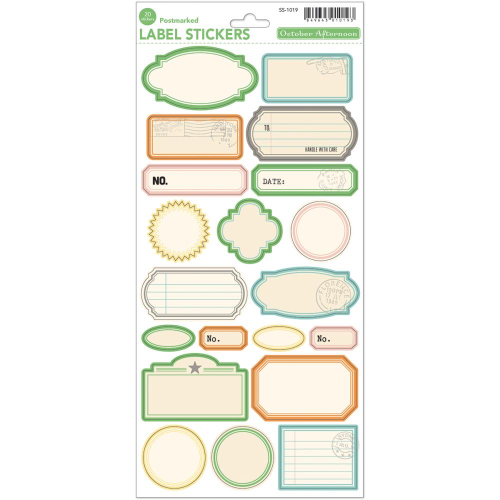Travel Girl - Label Cardstock Stickers Assortment