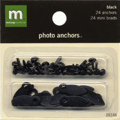 Photo Anchors Black with Brads