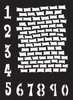 Schablone Dylusions Staggered Brickwork 9" x 12"