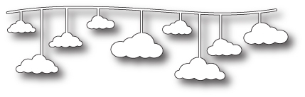 Stanzschablone Hanging Cloud Border