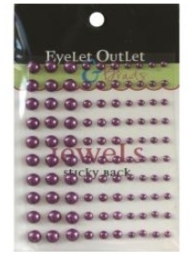 Bling Self-Adhesive Pearls - Purple