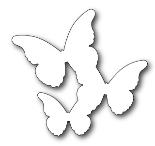 Stanzschablone Floating Butterflies Background