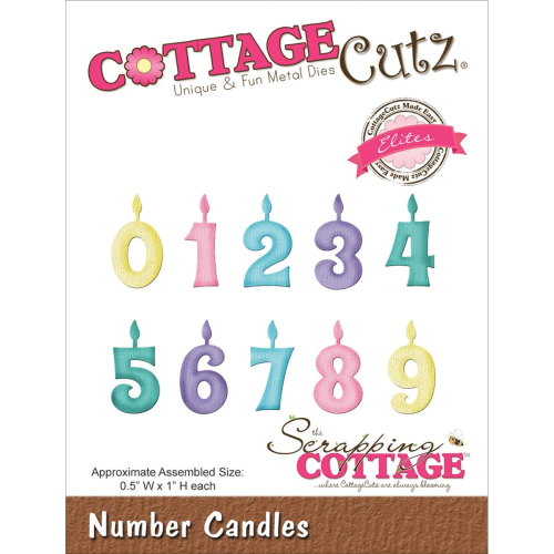 Stanzschablone Number Candles