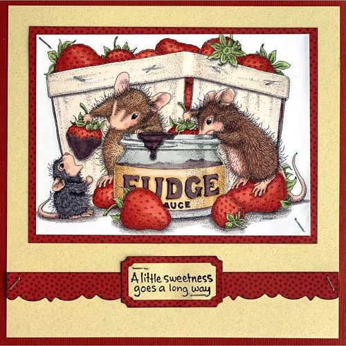 Cling - House Mouse Fudge Strawberries