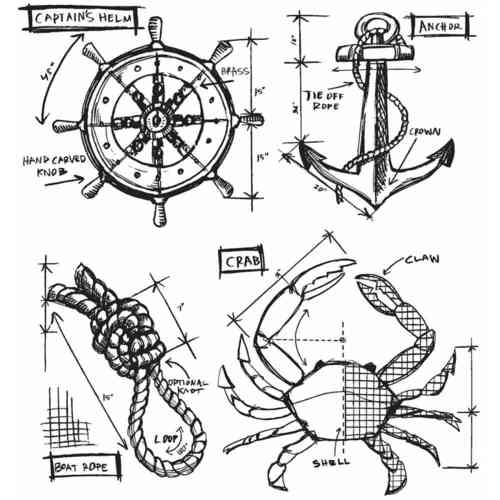 Mariner Blueprint (Cling Set)