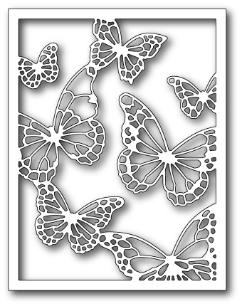 Stanzschablone Floating Butterfly Frame