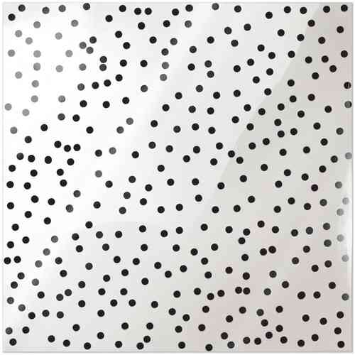 Clearly Posh Acetate Sheet - Confetti Dot with Black Foil