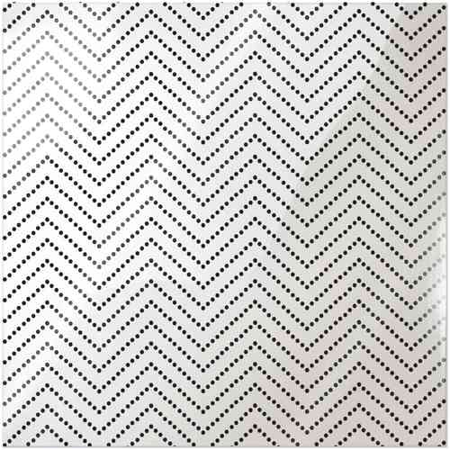 Clearly Posh Acetate Sheet - Chevron Dot with Black Foil