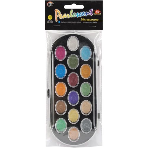 Pearlescent Watercolor Paint Cakes (16)