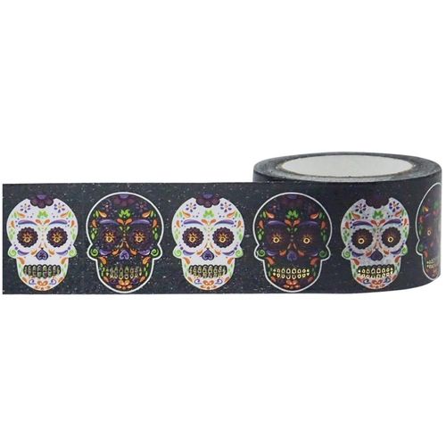 Little B Decorative Foil Tape - Sugar Skulls