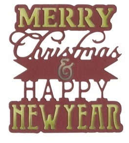 Sizzix Thinlits - Merry Christmas & Happy New Year