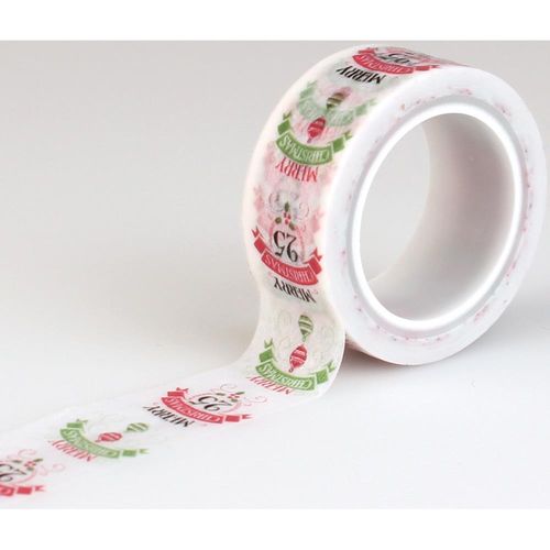 Decorative Tape - Merry Christmas Words