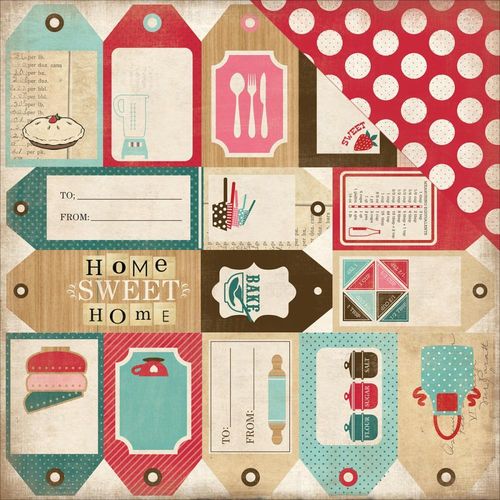 Papier Home Sweet Home - Baking Tags