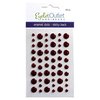 Adhesive-Back Enamel Dots - Glitter Red