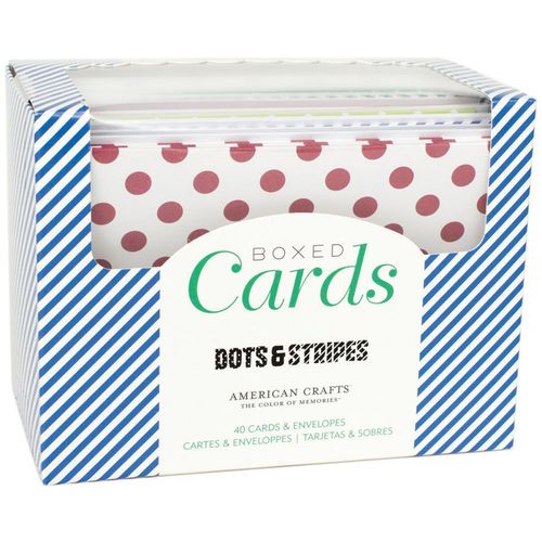 American Crafts Cards & Envelopes - Dots & Stripes
