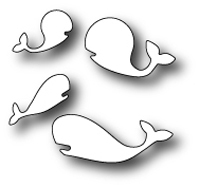 Stanzschablone Whale Family
