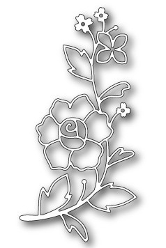Stanzschablone Sketch Rose Branch