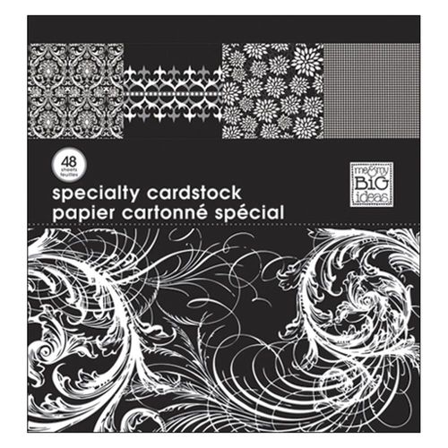 Black & White Specialty Cardstock Pad 12"X12"