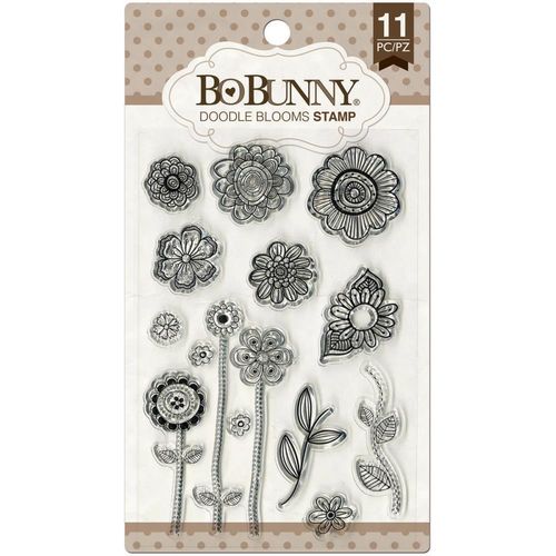 Bo Bunny Clear - Doodle Blooms
