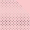 Foiled Dots & Stripes Cardstock - Light Pink/Silver
