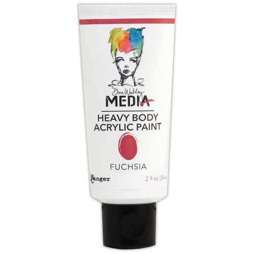 Dina Wakley Media Heavy Body Acrylic Paint - Fuchsia