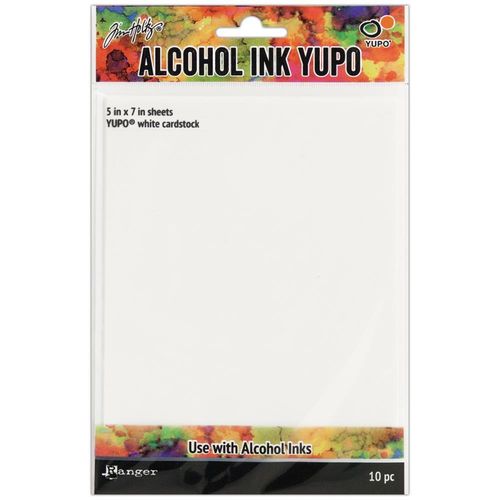 Tim Holtz Alcohol Ink White Yupo Paper 5"x7"