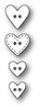 Stanzschablone Heart Buttons
