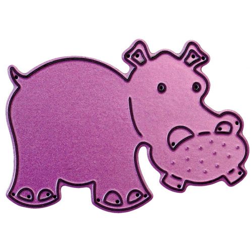 Stanzschablone Hippo