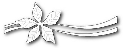 Stanzschablone Poinsettia Ribbon