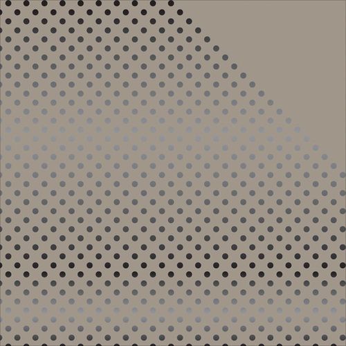Foiled Dots & Stripes Cardstock - Grey/Black