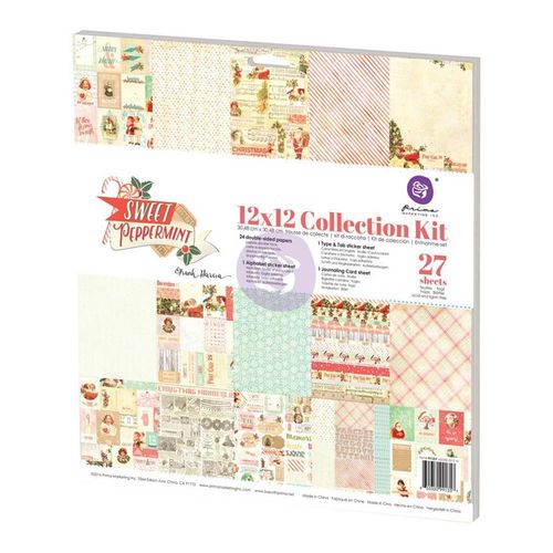 Sweet Peppermint Collection Kit 12"X12"