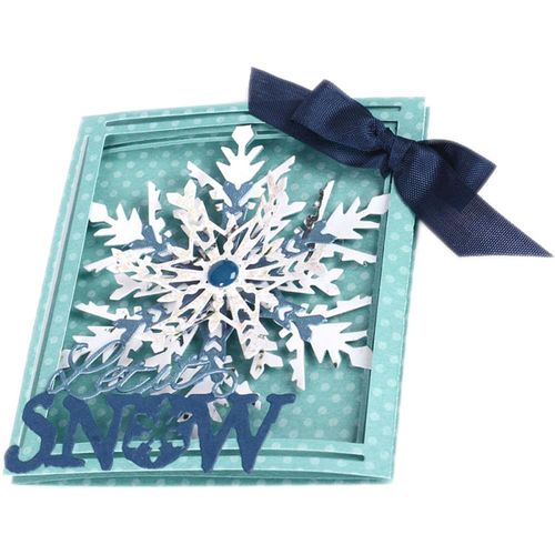 Sizzix Thinlits - Snowflake Tri-Fold Card