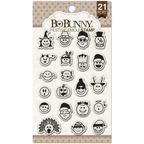 Bo Bunny Clear - Festive Emoji