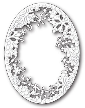 Stanzschablone Dancing Snowflake Oval