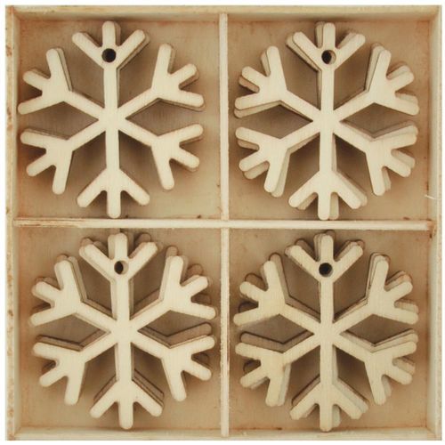 Lucky Dip Wood Flourish Pack - Snowflakes