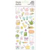 Bunnies & Blooms Puffy Stickers