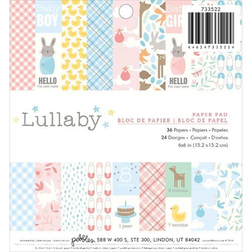 Pebbles - Lullaby Pad 6" x 6"