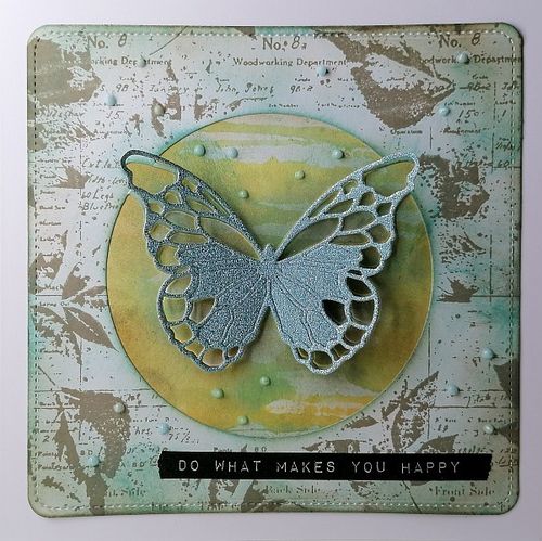 Stanzschablone Chantilly Butterfly Collage