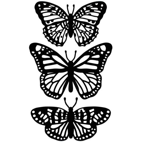 Prägeschablone Butterfly Trio