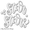 Stanzschablone - Shining Stars