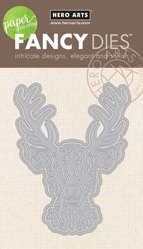 Paper Layering Winter Deer with Frame