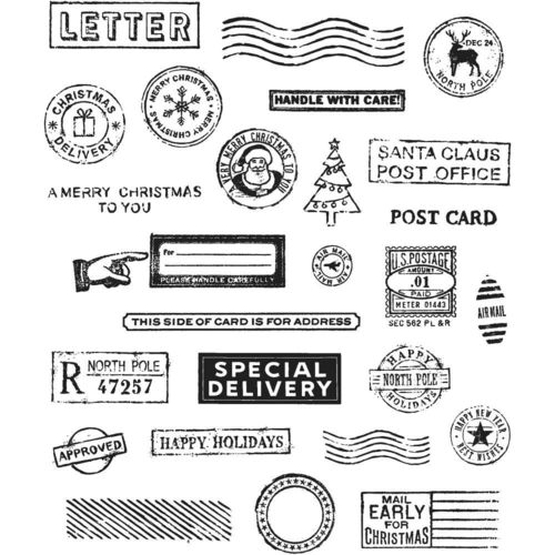 Holiday Postmarks (Cling Set)