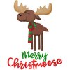 Stanzschablone Merry Christmoose