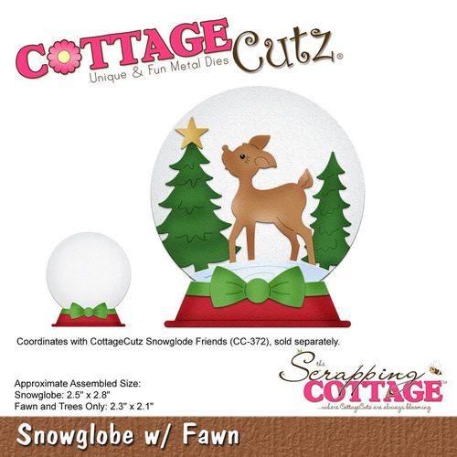 Stanzschablone Snowglobe With Fawn