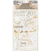 Tim Holtz -  Idea-Ology Remnant Rub-Ons Gilded Christmas