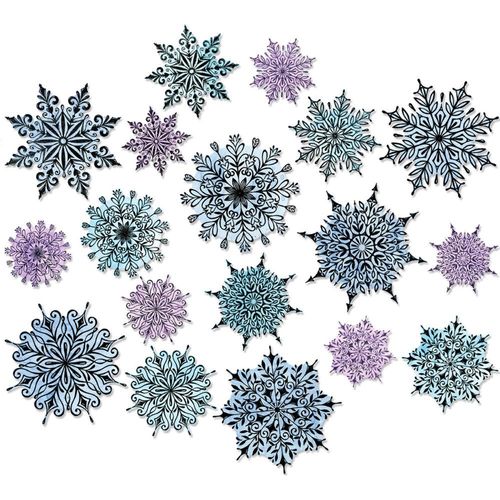 Sizzix Thinlits - Tim Holtz Swirly Snowflakes