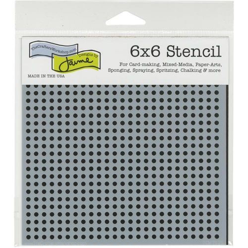 Schablone Micro Dots 6" x 6"